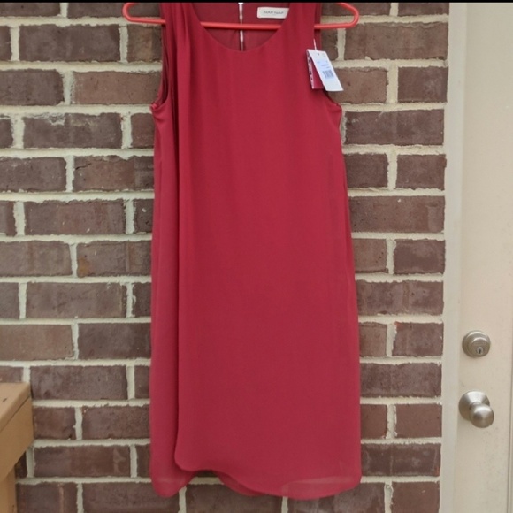 NAF NAF🌹 Rouge paneled chiffon dress - Picture 2 of 8